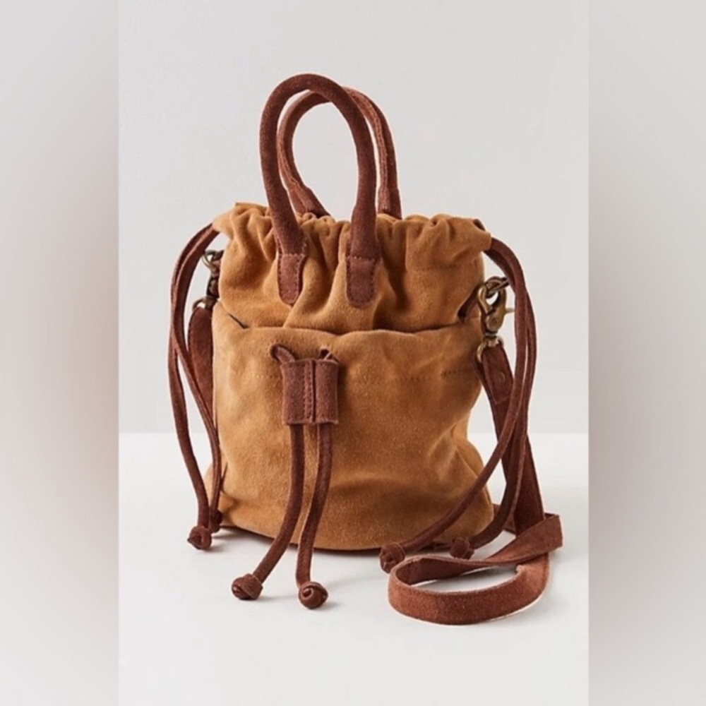 Free People! Scout Slouchy Crossbody Bag In Brown/Tan NWT!